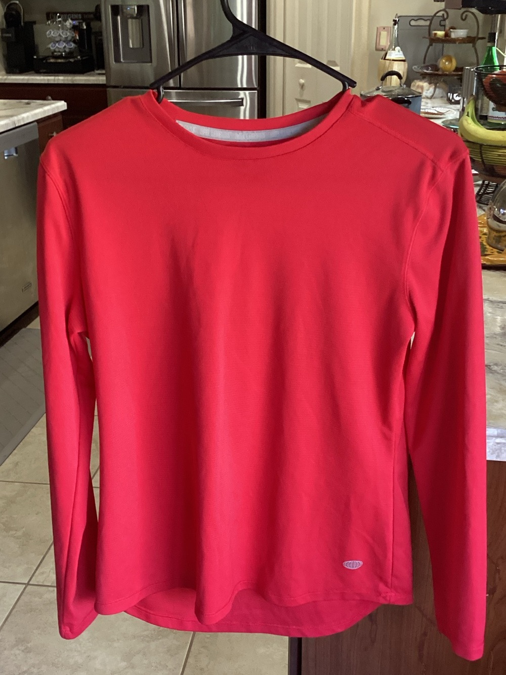 Reel Legends Red Crew Neck Long Sleeve Top